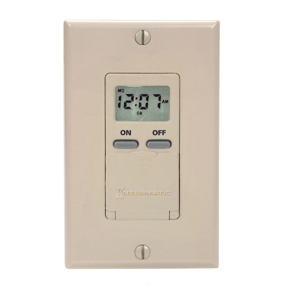 Intermatic EI500LAC 7-Day 120 VAC 60 Hz 15 Amp Light Almond Programmable Timer