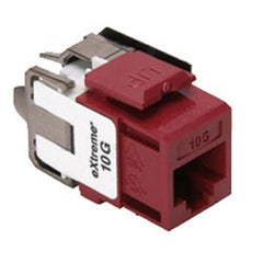 Leviton 6110G-RR6 eXtreme 10G QuickPort Connector, UTP Category 6A, Red