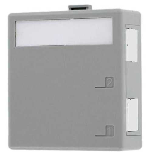 Leviton 41089-2GP Surface-Mount QuickPort Box Plenum-Rated 2-Port Replacement MPN