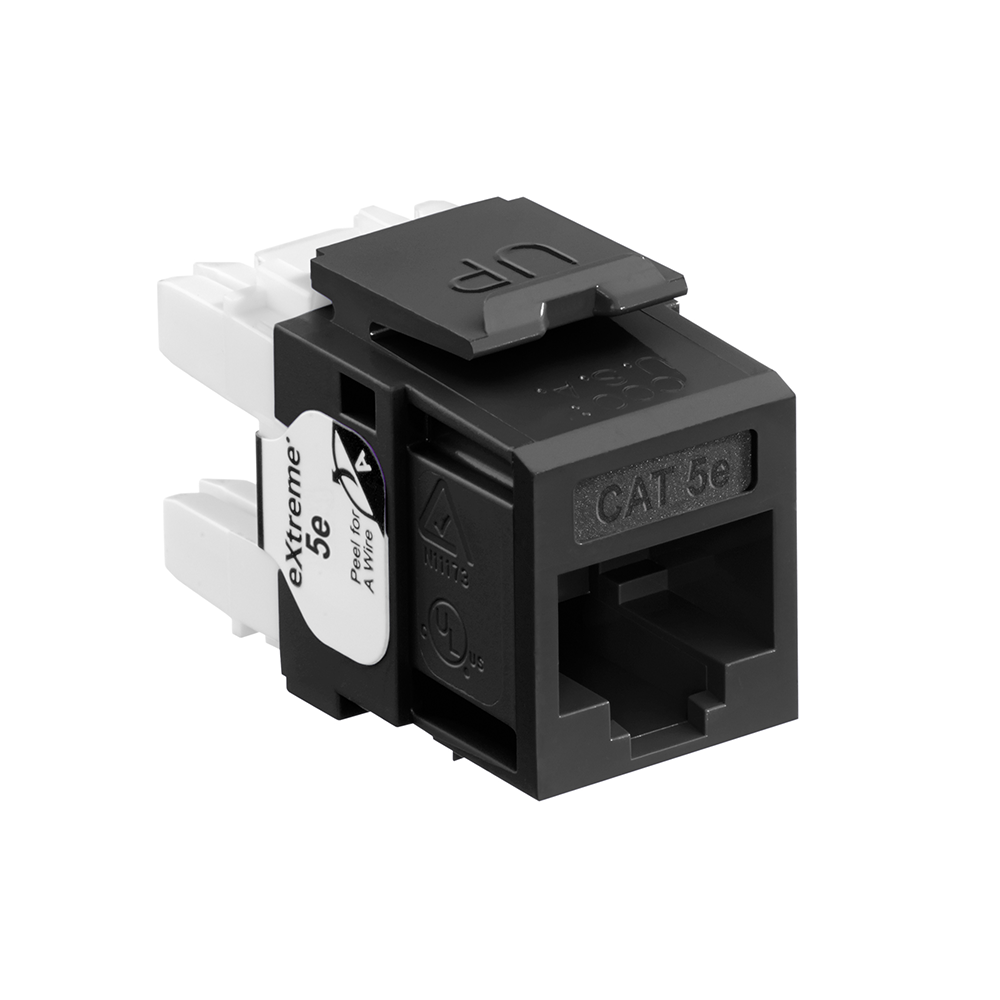 Leviton 5G110-RE5 Lev 5G110-RE5 Jack Extreme C5E BK