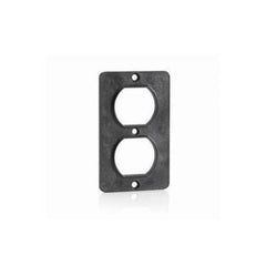 Leviton 3051-E Cover Plate Standard Duplex Receptacle Thermoplastic Black