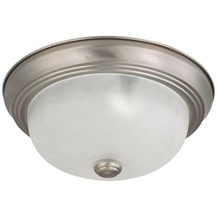 SATCO 60/3261 2 LIGHT 11 IN. FLUSH MOUNT WITH FROSTED WHITE GLASS