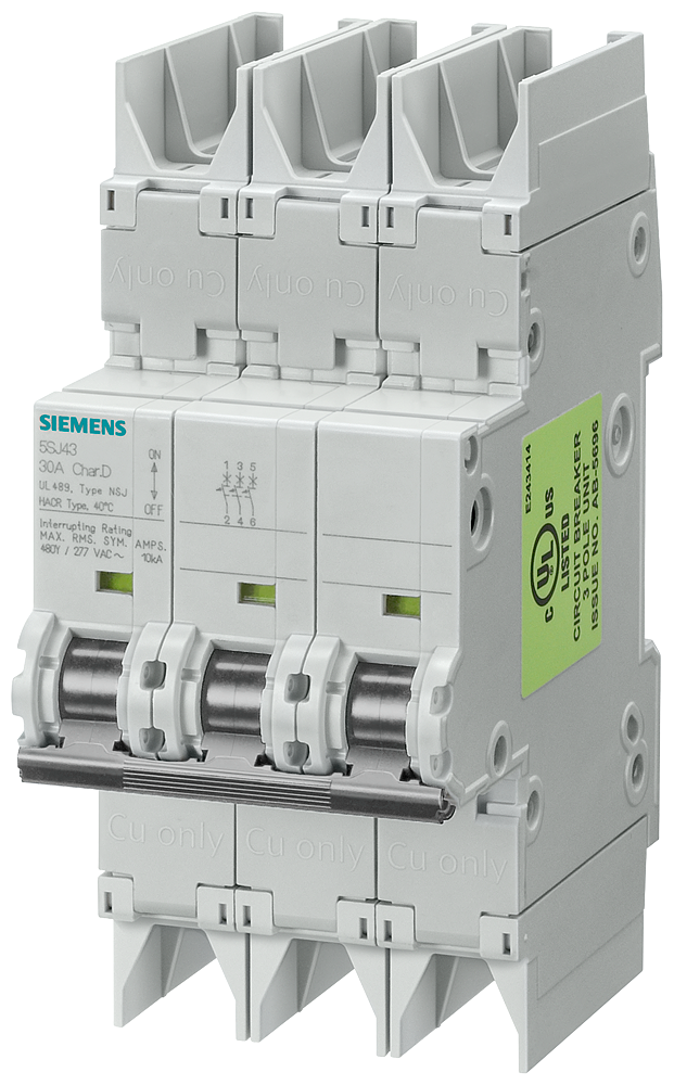 Siemens 5SJ4311-7HG42 5SJ4 MCB,3P