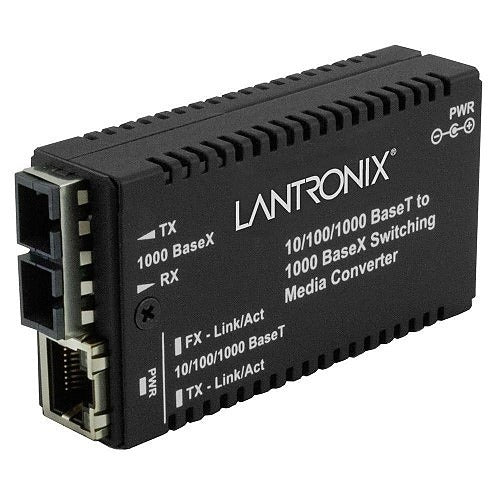 LANTRONIX Transition Networks M/GE-PSW-LX-01-LA Gigabit Media Converter