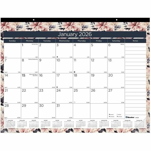 REDIFORM Rediform REDC194128 Monthly Desk Pad Calendar 22x17