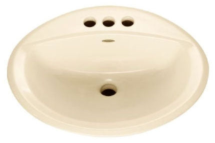 American Standard 0476.028.021 Aqualyn Drop-In Sink with 4 in Faucet Hole Spacing