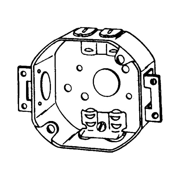Appleton 561LXE ETP Octagon Box Steel 15.5 cu-in 7 Outlets 7 Knockouts