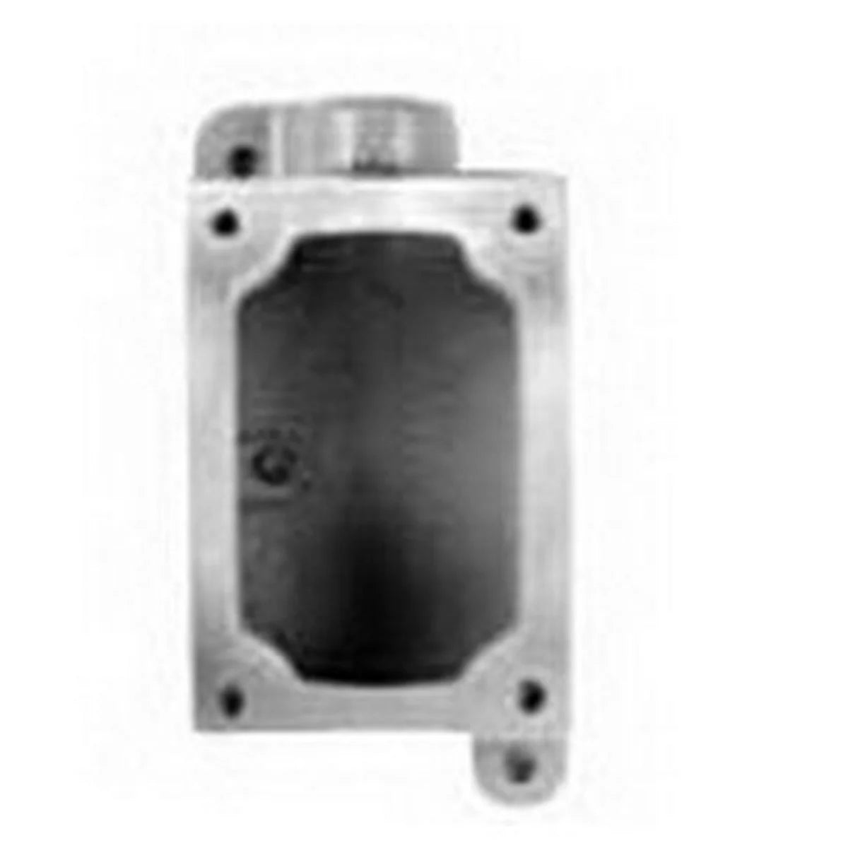 Appleton EDSC271 Feed-Through Electrical Box With Internal Ground Screw Malleable Iron 1 Gang 2 Outlets 2 Knockouts