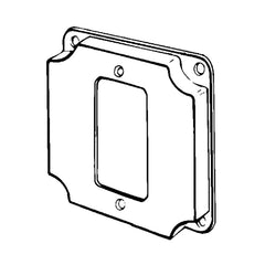 Appleton 8362 Raised Electrical Box Cover GFCI Receptacle 4 in x 4 in x 1/2 in