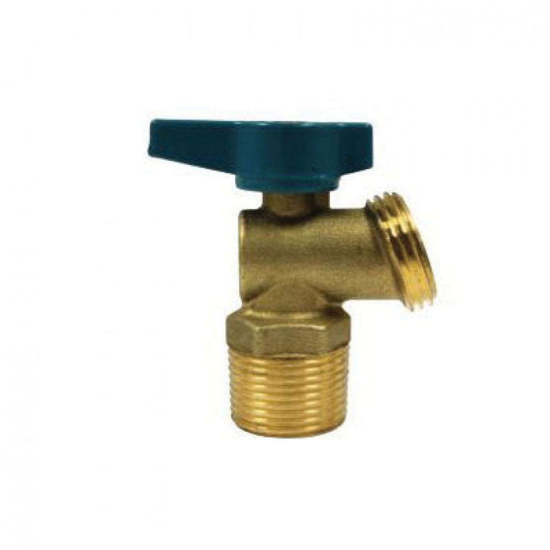 AY McDonald 5424-212 72008QT Quarter-Turn Boiler Drain Valve, 1/2 in Nominal, MNPT x Male Garden Hose Thread