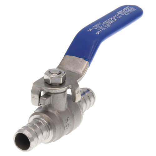 Boshart SSPEXBV-05 1/2 304 Stainless Steel PEX Crimp Ball Valve