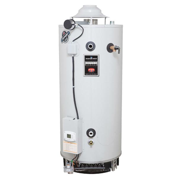 Bradford White D-100L-199-3N-877 Flue Damper Gas Water Heater 100 gal Tank 199999 Btu/hr Heating Natural Gas Fuel Atmospheric Vent