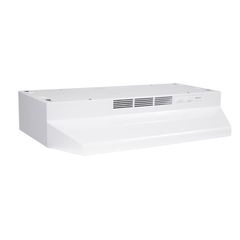 Broan-NuTone F403011 White-on-White Range Hood 230 MAX CFM 30 in Ducted