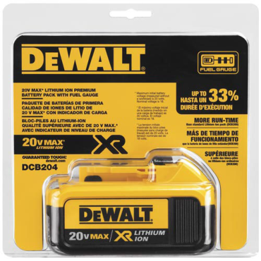 DeWalt DCB204 20 V MAX Premium XR Lithium-Ion Battery Pack