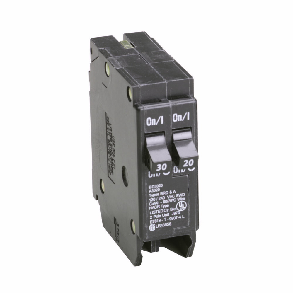 Eaton BD3020 1 Inch CTL Class Type BD Plug-On Circuit Breaker