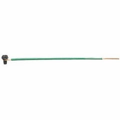 Ideal 30-3496 Grounding Tail, 8in, 12 AWG, Green, Loop & Screw