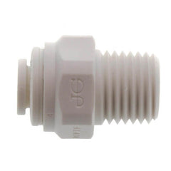 John Guest PP010822WP Speedfit 1/4 in OD Tube x MPT Polypropylene Single-Packed Union Connector