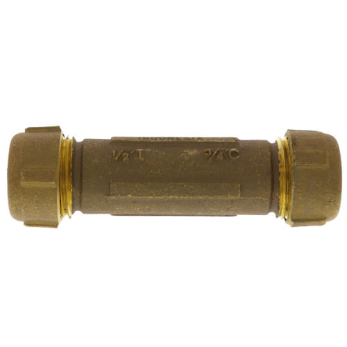 Matco-Norca 450L03LF 1/2 IPS Brass Compression Coupling Long Lead Free