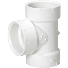 Mueller 06413 Streamline Flush Cleanout Tee 1-1/2 in Hub x FNPT SCH 40/STD PVC