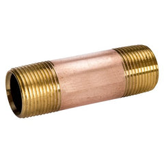 B&K 468-050 Pipe Nipple, 2 in x 5 in L NPT, Red Brass