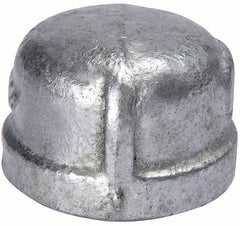 B&K 511-401 Pipe Cap, 1/4 in, NPT, 150 lb, Malleable Iron, Galvanized