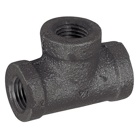 B&K 520-604 Pipe Tee, 3/4 In, NPT, 150 Lb, Malleable Iron, Black Oxide