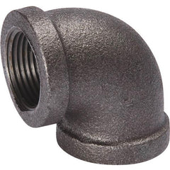 B&K 520-003 90 Deg Pipe Elbow, 1/2 In, NPT, 150 lb, Malleable Iron, Black Oxide