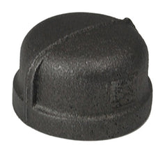 B&K 521-404 Pipe Cap, 3/4 in, NPT, 150 lb, Malleable Iron, Black Oxide