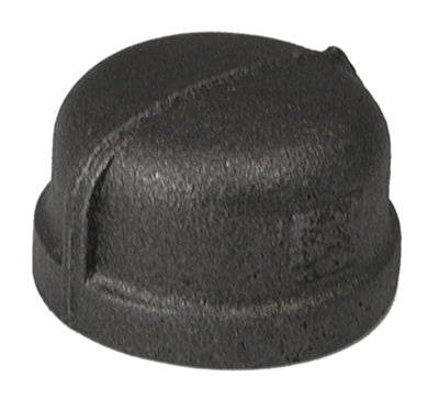 B&K 521-405 Pipe Cap, 1 in, NPT, 150 lb, Malleable Iron, Black Oxide