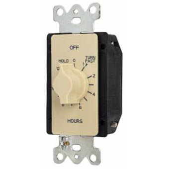 NSI A512HH Auto Off Interval Mechanical Spring Wound Timer 12 hr 125/250/277 VAC