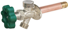 PRIER Products P-164T08 Freezeless Wall Hydrant, 1/2 In MIP x FIP, 90 Deg Quarter Turn