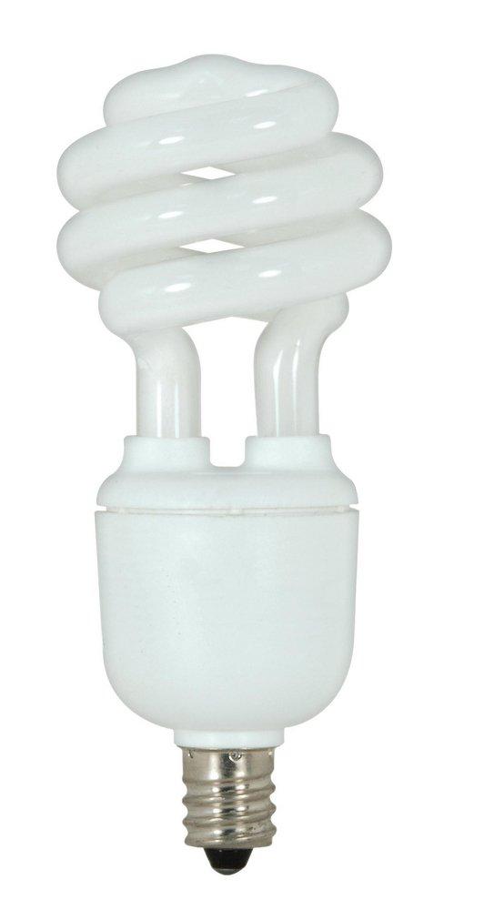 SATCO S7361 9W T2 Compact Fluorescent Light Bulb with Candelabra Base