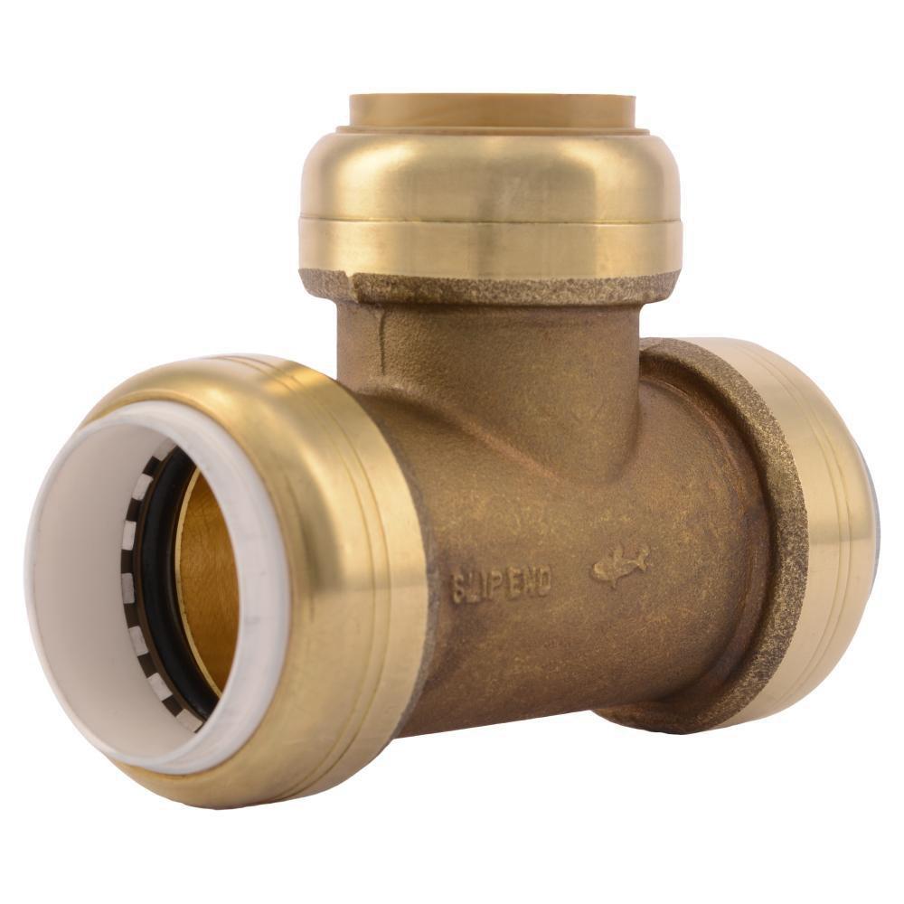 SharkBite UIP376 1 in. PVC x CTS Brass Straight Transition Fitting