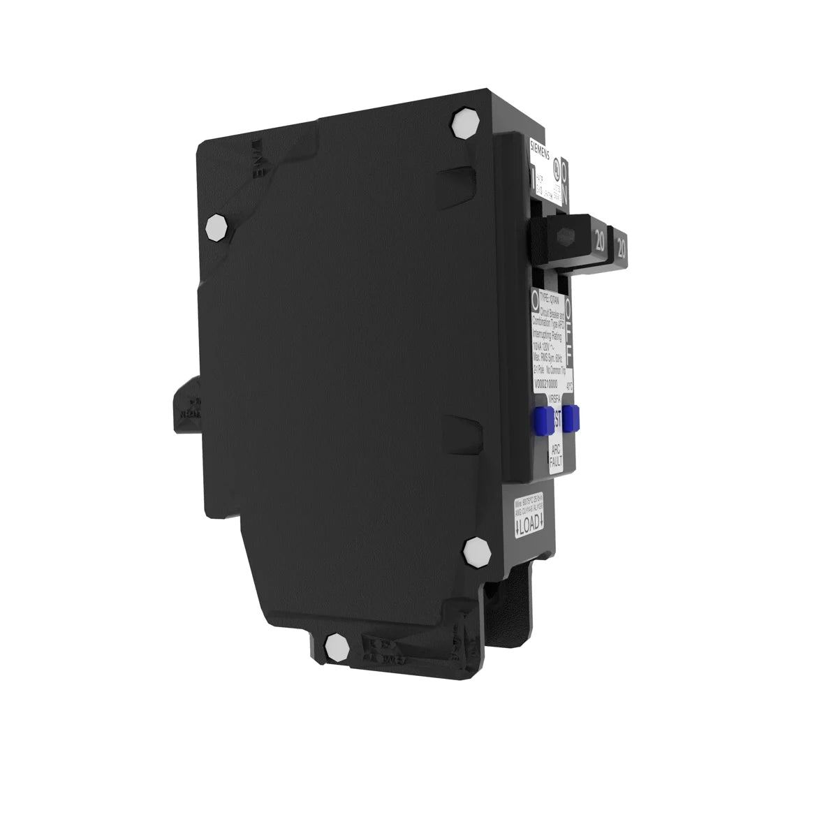 Siemens Q2020AFCN 20A-20A 120V AC Tandem Combination Arc Fault Circuit Interrupter (AFCI) Breaker, Plug-On Neutral, 10kA