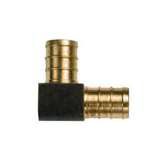 Sioux Chief 642XG23 Directional Elbow, 3/4 x 1/2 in, F1807 Crimp, Brass