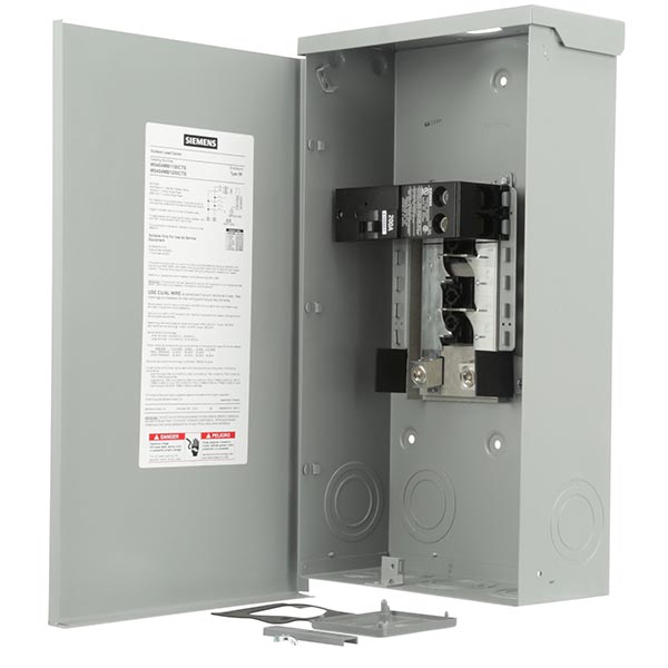 Siemens W0404MB1200CTS EQ Series 1-Phase Low Voltage Main Breaker Loadcenter, 120/240 VAC, 200 A, 100 kA Interrupt