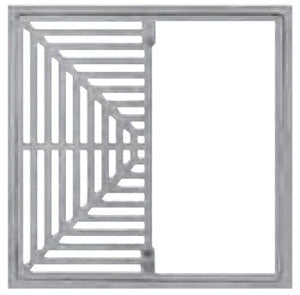 Sioux Chief 861-52I Floor Sink Grate, Cast Iron, 12 Inch x 12 Inch, Replacement MPN