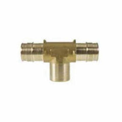 Uponor LF7707575 Adapter Tee, 3/4 x 3/4 x 1/2 in, ProPEX x ProPEX x FNPT, Brass