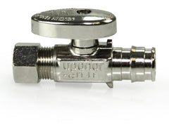 Uponor LF4865038 ProPex 1/2 x 3/8 in F1960 x Compression Oval Handle Straight Supply Stop Valve