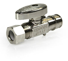 Uponor LF4865038 ProPex 1/2 x 3/8 in F1960 x Compression Oval Handle Straight Supply Stop Valve