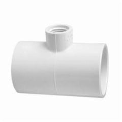 Westlake Pipe & Fittings 402-101 Reducing Pipe Tee 3/4 x 1/2 in Slip x Slip x FNPT SCH 40/STD PVC