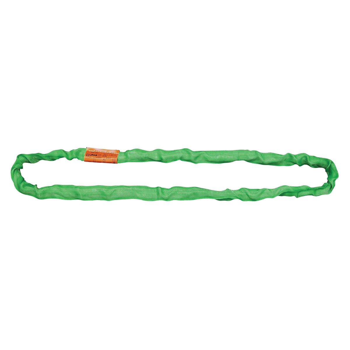 Lift-All EN60X8 Tuflex Endless Round Sling, 8 ft, 5300 lb, Polyester, Green