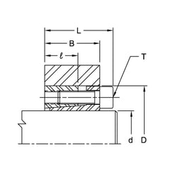 Lovejoy 68514417528 LSC-23-Shaft Collar Solid Steel Zinc Plated 1.4375 in ID 2.2500 in OD