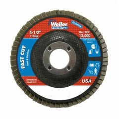 Weiler 31402 Vortec Pro Coated Abrasive Flap Disc - 4-1/2 in Diameter - 40 Grit