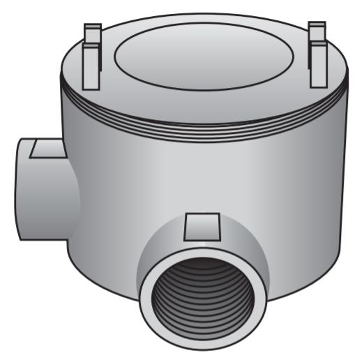 Appleton GUAL-75 Hazardous Location Explosion Proof 3/4-in L Conduit Outlet Box