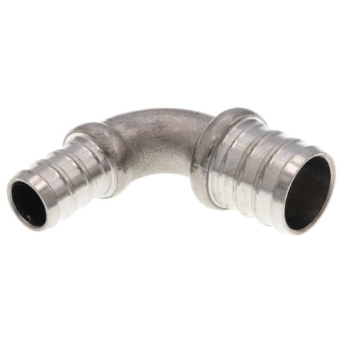 Boshart SSPEX-E0705 3/4 x 1/2 PEX Stainless Steel 90-Degree Elbow