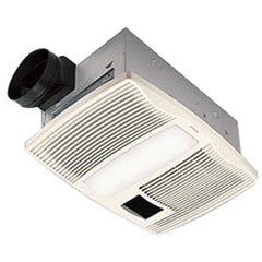 Broan QTXE110S Very Quiet Bathroom Ventilation Fan with White Grille, 110 CFM, ENERGY STAR Certified