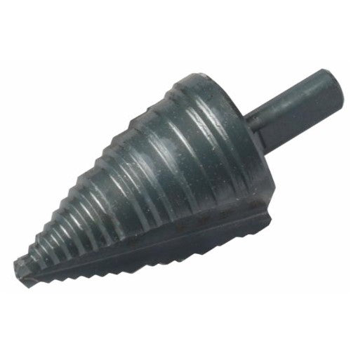 Southwire 58297240 SB1/4-1-3/8 Step Drill, Imperial, 1/4 in Min Hole Diameter, 1-3/8 in Max Hole Diameter, HSS, 5 Hole Sizes, 3/8 in Shank