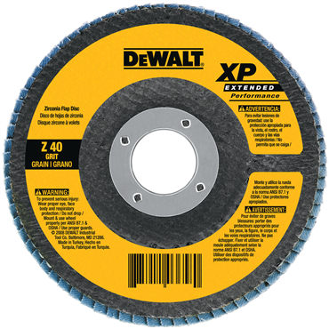 DeWalt DW8256 Extended Performance Flap Disc 4-1/2 In 80 Grit