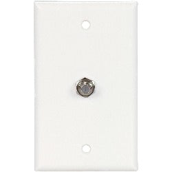 Eaton 1172W Flush Mount Wallplate With Coaxial Adapter Standard Size